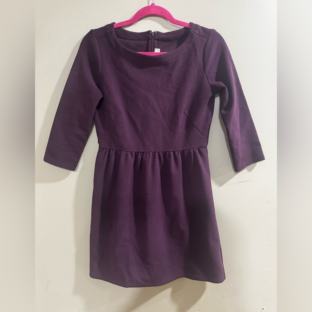 LOFT Rich Purple Midi Dress